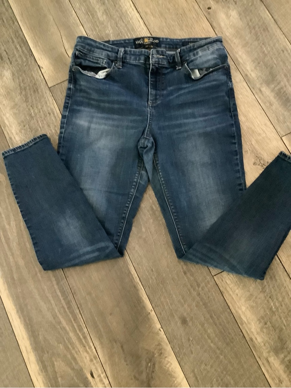 Lucky Brand Women’s Dark Blue High Rise Skinny Jeans